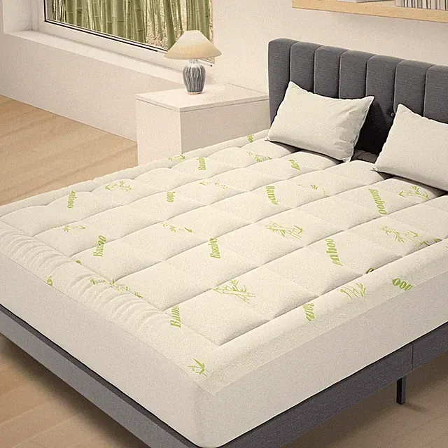 Gianna Cooling Mattress Pad Cover, Ultra Soft Topper for Back Pain Relief